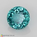 Natural Apatite 2 Carats Paraiba Blue Green Round 8x5 mm Loose Gemstone - Image 2