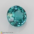 Natural Apatite 2 Carats Paraiba Blue Green Round 8x5 mm Loose Gemstone - Image 5