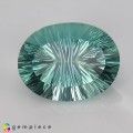 Natural Fluorite 67.26 Carats Mint Green Oval Millennium Cut 30x23 mm Loose Gemstone - Image 1