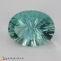 Natural Fluorite 67.26 Carats Mint Green Oval Millennium Cut 30x23 mm Loose Gemstone - Image 2