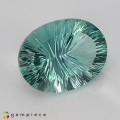 Natural Fluorite 67.26 Carats Mint Green Oval Millennium Cut 30x23 mm Loose Gemstone - Image 6