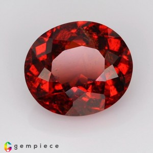 hessonite garnet  5.47cts - 12x10mm