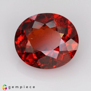hessonite garnet  5.47cts - 12x10mm