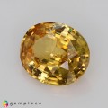 Natural Zircon 4.29 Carats Golden Yellow Oval 11x9 mm Loose Gemstone - Image 3