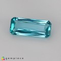 Natural Apatite 1.36 Carats Paraiba Blue Green Emerald Cut 10x4 mm Loose Gemstone - Image 2