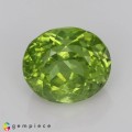 Natural Peridot 4.67 Carats Parrot Green Oval 10x9 mm Loose Gemstone - Image 1