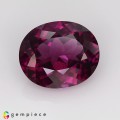 Natural Rhodolite garnet 5.73 Carats Purple Oval 12x10 mm Loose Gemstone - Image 1