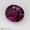 Natural Rhodolite garnet 5.73 Carats Purple Oval 12x10 mm Loose Gemstone - Image 3