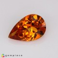 Natural Clinohumite 1.07 Carats Mandarin Orange Pear 9x6 mm Loose Gemstone - Image 1