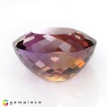 Natural Ametrine 95.25 Carats Purple to Yellow Oval 31x27 mm Loose Gemstone - Image 4