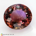 Natural Ametrine 95.25 Carats Purple to Yellow Oval 31x27 mm Loose Gemstone - Image 7