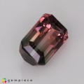 Natural Tourmaline 1.35 Carats Pink to Mild Green Emerald Cut 8x5 mm Loose Gemstone - Image 5