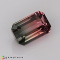 Natural Tourmaline 1.35 Carats Pink to Mild Green Emerald Cut 8x5 mm Loose Gemstone - Image 6