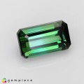 Natural Tourmaline 1.97 Carats Vivid Green Emerald Cut 9x5 mm Loose Gemstone - Image 1