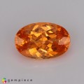 Natural Spessartite garnet 2.20 Carats Fanta Orange Oval 9x6 mm Loose Gemstone - Image 1