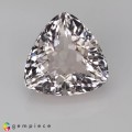 Natural Pollucite 4.63 Carats Half White Trilliant  11x7 mm Loose Gemstone - Image 1