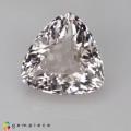 Natural Pollucite 4.63 Carats Half White Trilliant  11x7 mm Loose Gemstone - Image 2