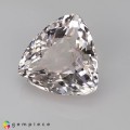 Natural Pollucite 4.63 Carats Half White Trilliant  11x7 mm Loose Gemstone - Image 3