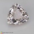 Natural Pollucite 4.63 Carats Half White Trilliant  11x7 mm Loose Gemstone - Image 7