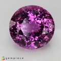 Natural Kunzite 264.93 Carats Vivid Purplish Pink Oval 37x35 mm Loose Gemstone - Image 1