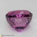 Natural Kunzite 264.93 Carats Vivid Purplish Pink Oval 37x35 mm Loose Gemstone - Image 4