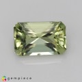 Natural Amblygonite 1.24 Carats Yellowish Green Emerald Cut 8x5 mm Loose Gemstone - Image 1