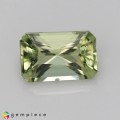 Natural Amblygonite 1.24 Carats Yellowish Green Emerald Cut 8x5 mm Loose Gemstone - Image 7