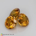 Natural Sphene 2.23 Carats Golden Yellow With Orange Flashes Round 6x3 mm Loose Gemstone - Image 4