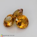Natural Sphene 2.23 Carats Golden Yellow With Orange Flashes Round 6x3 mm Loose Gemstone - Image 5