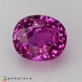 Natural Pink sapphire 3.04 Carats Vivid Pink Oval 8x7 mm Loose Gemstone - Image 2
