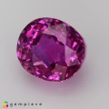 Natural Pink sapphire 3.04 Carats Vivid Pink Oval 8x7 mm Loose Gemstone - Image 3