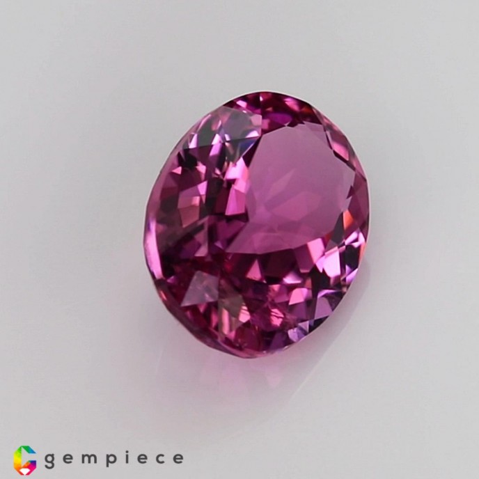 Natural Rubellite Stone Online Sweet purplish pink natural rubellite oval shaped 1.20cts - 8x6mm