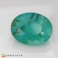 Natural Peru opal 43.21 Carats Paraiba Blue Green Oval 30x23 mm Loose Gemstone - Image 2