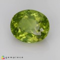 Natural Peridot 4.28 Carats Greenish Yellow Oval 11x9 mm Loose Gemstone - Image 3