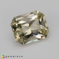 Natural Grossular garnet 2.64 Carats Light Mellow Yellow Emerald Radiant 9x7 mm Loose Gemstone - Image 3