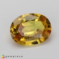 Natural Sapphire 2.15 Carats Golden Yellow Oval 9x7 mm Loose Gemstone - Image 1