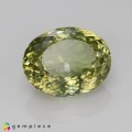 Natural Sillimanite 14.85 Carats Yellowish Green Oval 17x13 mm Loose Gemstone - Image 1