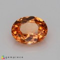 Natural Spessartite garnet 1.10 Carats Fanta Orange Oval 7x5 mm Loose Gemstone - Image 6