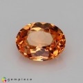 Natural Spessartite garnet 1.10 Carats Fanta Orange Oval 7x5 mm Loose Gemstone - Image 3