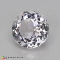 Natural Scapolite 2.67 Carats White Round 9x6 mm Loose Gemstone - Image 2