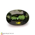 Natural Tourmaline 3.85 Carats Honey Green Oval 11x8 mm Loose Gemstone - Image 1