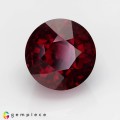 Natural Rhodolite garnet 6.60 Carats Purplish Pink Round 10x8 mm Loose Gemstone - Image 2