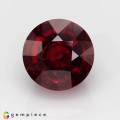 Natural Rhodolite garnet 6.60 Carats Purplish Pink Round 10x8 mm Loose Gemstone - Image 1