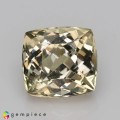 Natural Grossular garnet 3.55 Carats Pastel Yellow Cushion 9x8 mm Loose Gemstone - Image 1