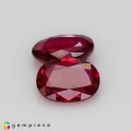 Natural Ruby pair 1.31 Carats Red  Oval 6x5 mm Loose Gemstone - Image 6