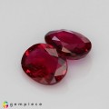 Natural Ruby pair 1.31 Carats Red  Oval 6x5 mm Loose Gemstone - Image 7