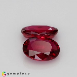 ruby pair  1.31cts - 6x5mm