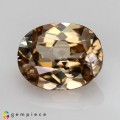 Natural Zircon 4.75 Carats Champagne Yellow Oval 11x9 mm Loose Gemstone - Image 1