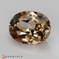 Natural Zircon 4.75 Carats Champagne Yellow Oval 11x9 mm Loose Gemstone - Image 2