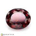Natural Spessartite garnet 6.42 Carats Coke Red  Oval 12x10 mm Loose Gemstone - Image 2